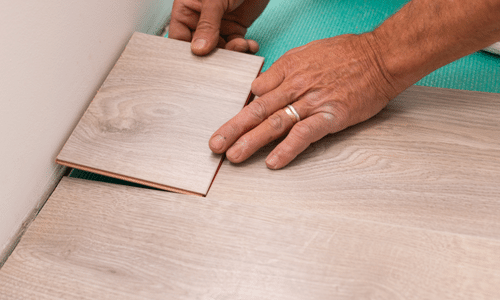 laminate flooring against wall